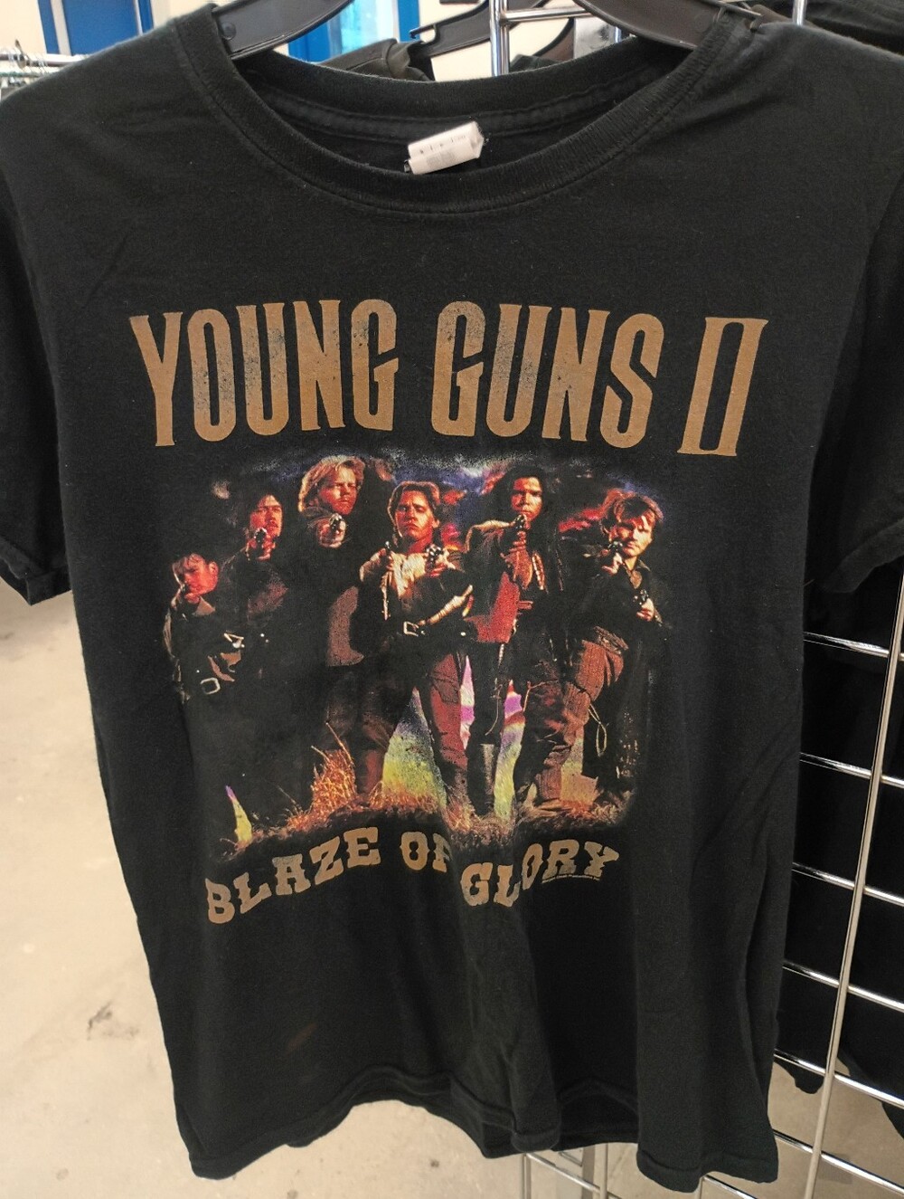 Young Guns II Blaze of Glory Graphic Men's Black Tee